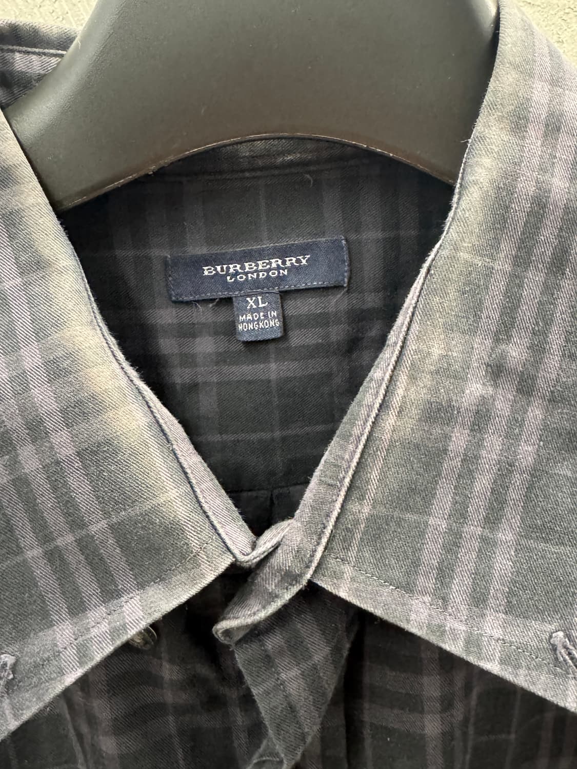 버버리 체크 셔츠 XL 상품이미지3