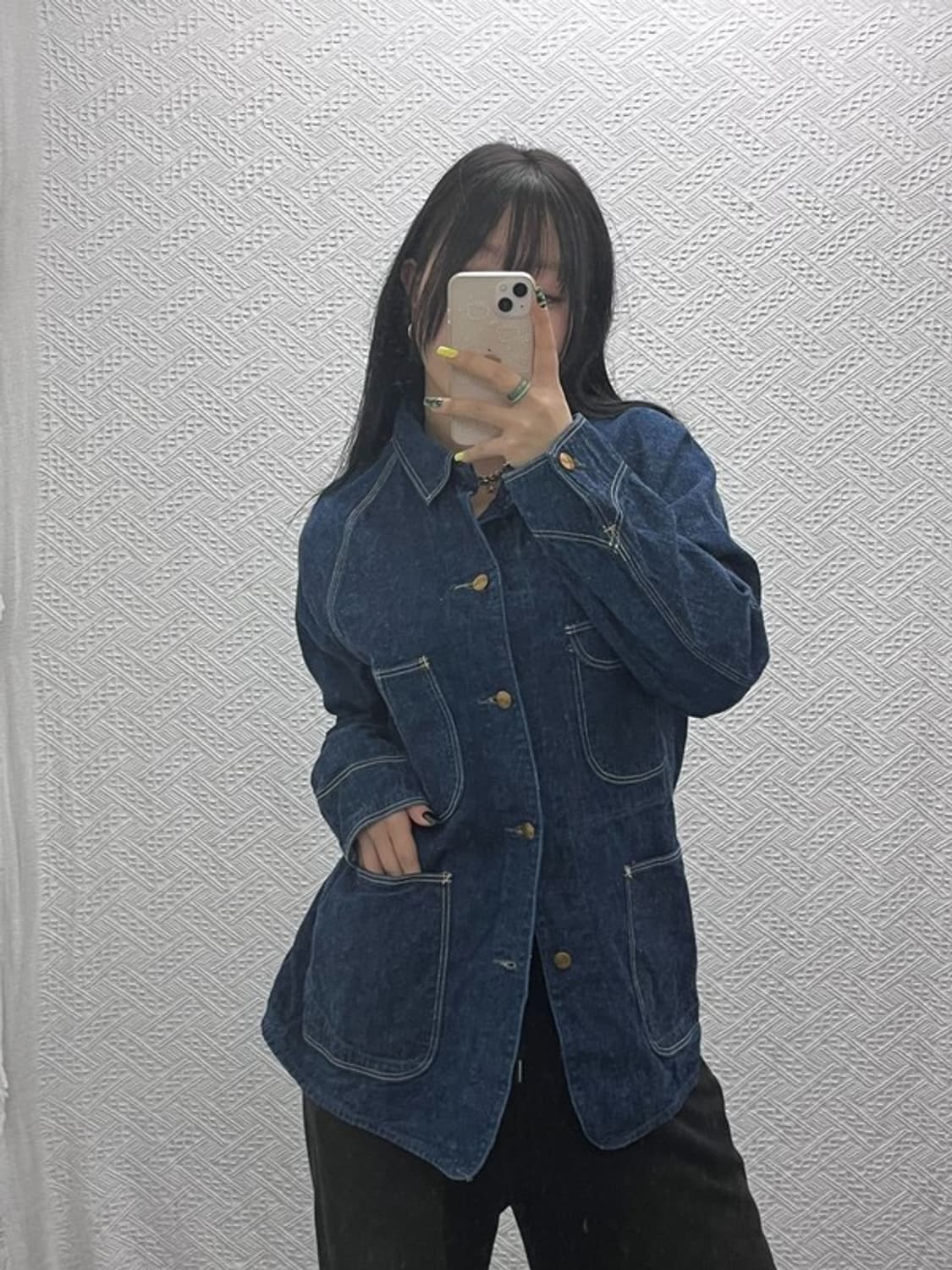 오슬로우 빈티지 재팬 데님 커버올 트러커 자켓 C07458 상품이미지1