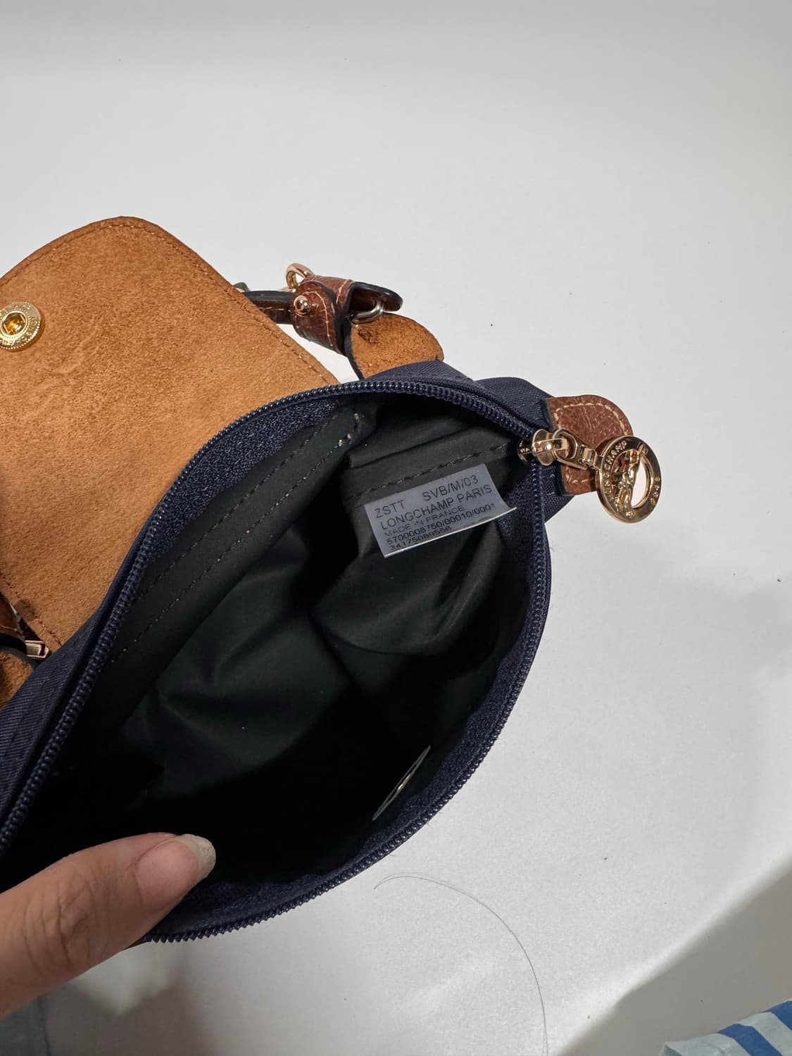 롱샴 르 플리아쥬 XS 네이비 크로스백 상품이미지9