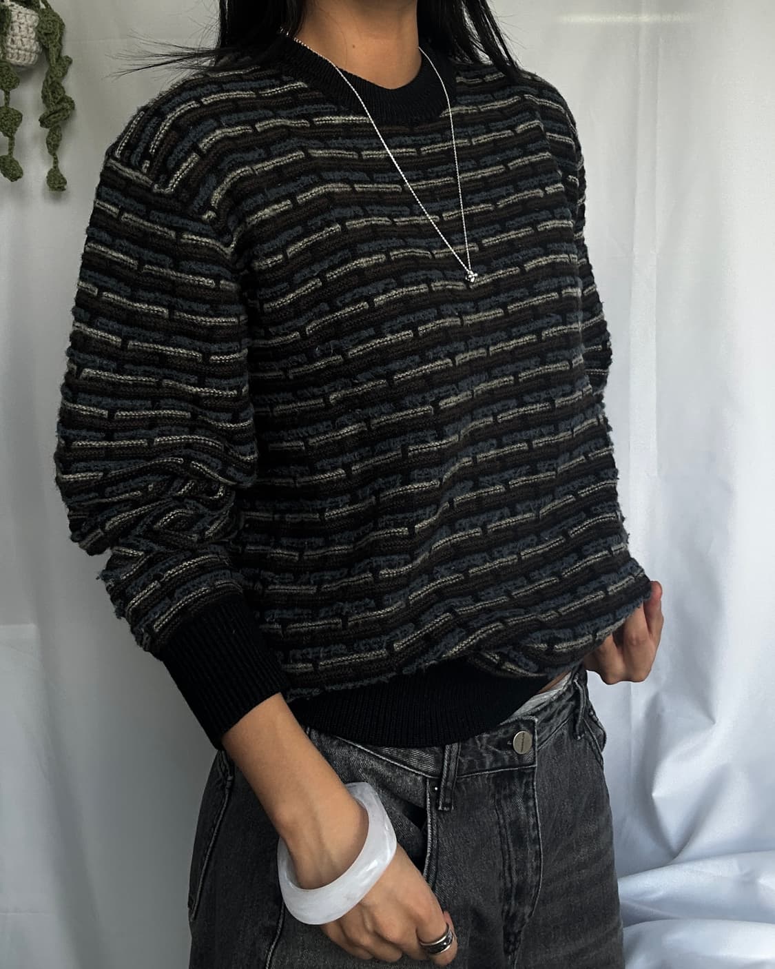 빈티지 패턴 니트 상품이미지4