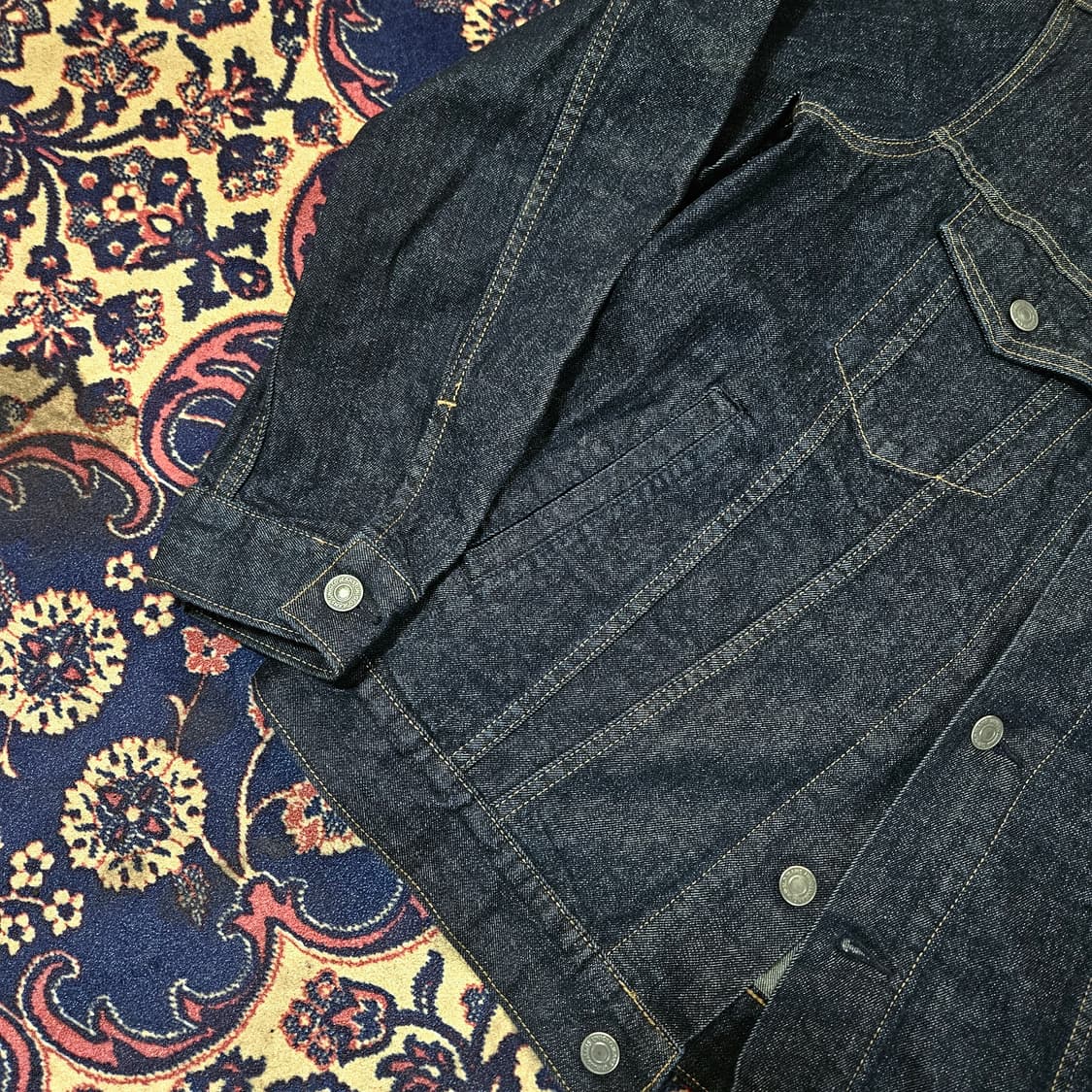 유니클로 데님 트러커 자켓 XL size 상품이미지4