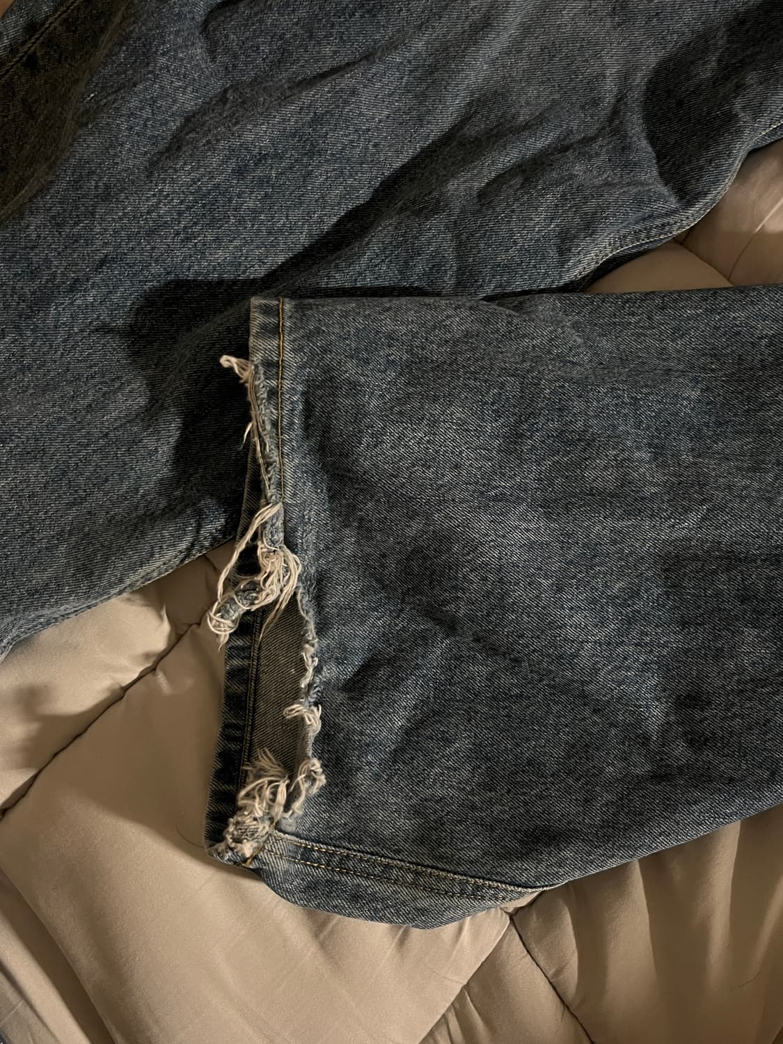 해칭룸 와이드 커브진 워시드 블루 상품이미지6