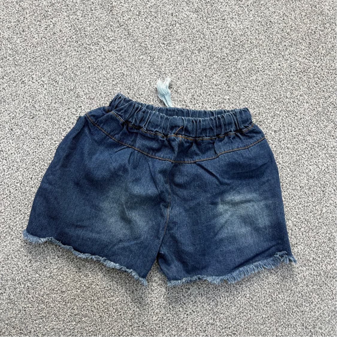 실측확인 빈티지 키즈 청 데님 반바지 0527J2 상품이미지4