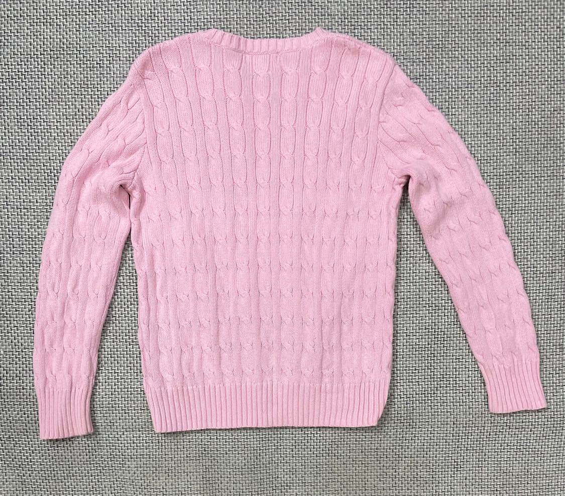 폴로 랄프 로렌 핑크색 케이블 니트 M 상품이미지2