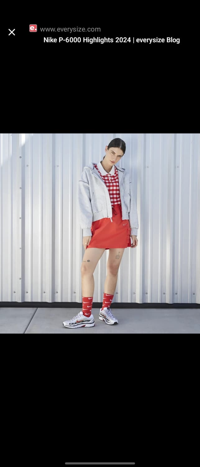 나이키 p-6000 화이트 바시티 레드 235 상품이미지5