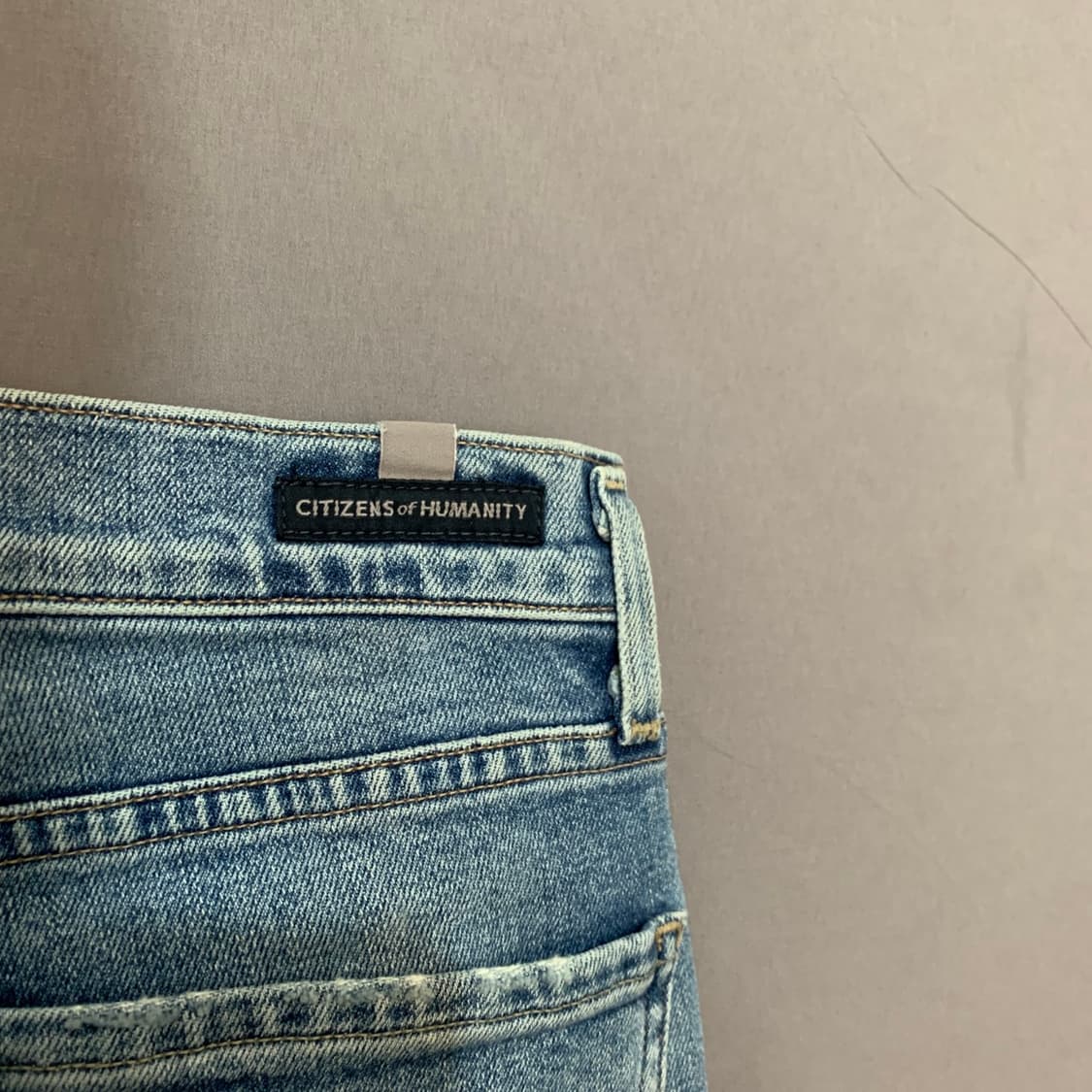 25인치 시티즌 오브 휴머니티 하이라이즈 커팅 슬릿 스판 데님 청바지 상품이미지3