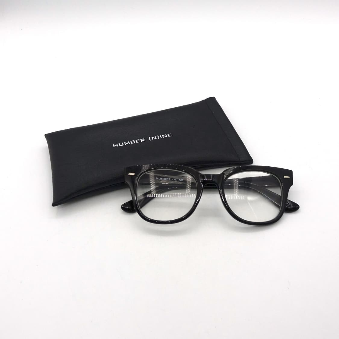 NUMBER(N)INE 넘버나인 블랙 아세테이트 뿔테 안경 상품이미지1