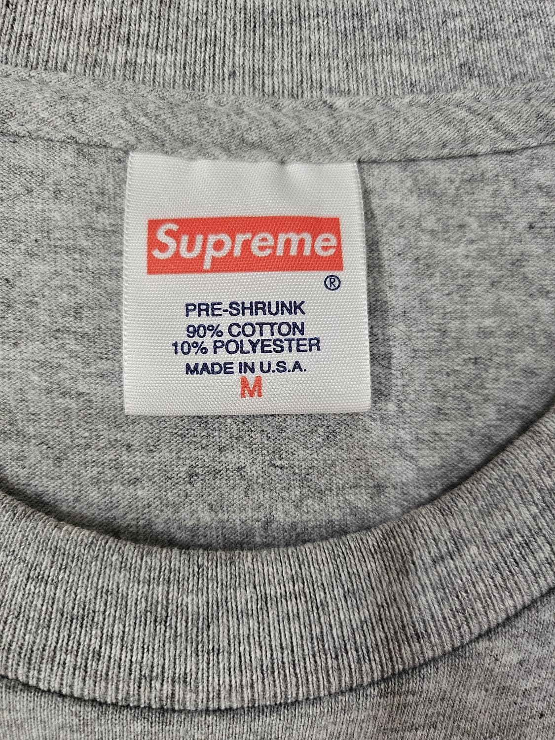 슈프림 krs one 14FW 반팔 그레이 상품이미지4