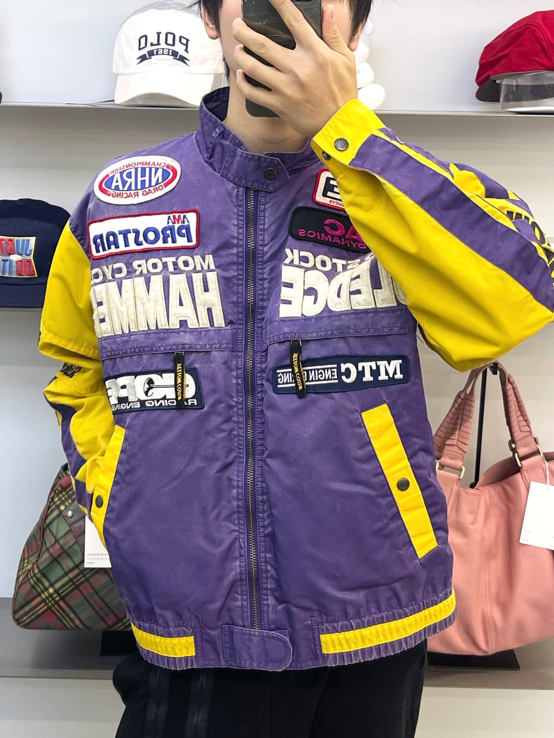 옐로우콘 90s B.R.P 모터사이클 레이싱 자켓 상품이미지1