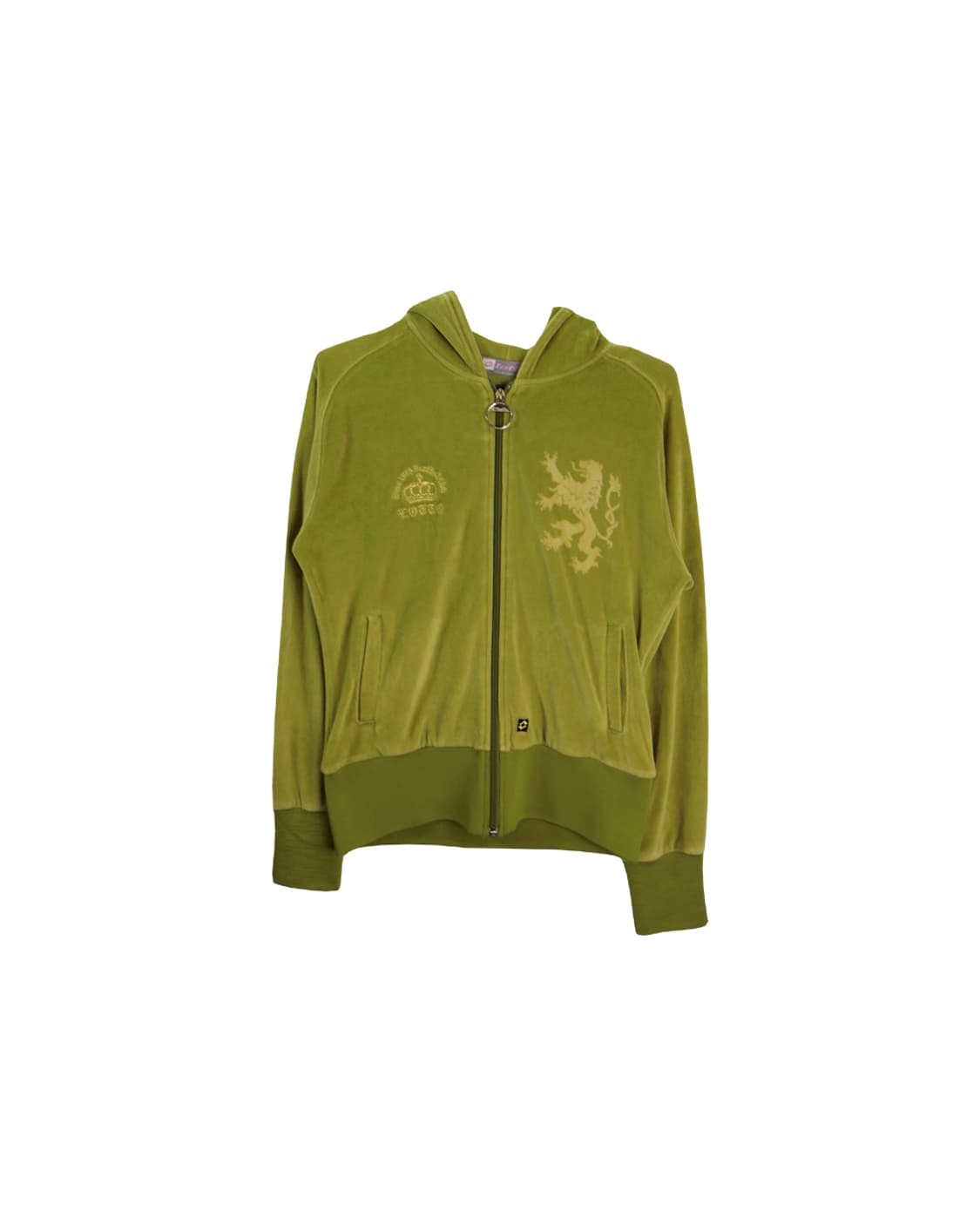 LOTTO Velour Lime Hoodie zip up 상품이미지5
