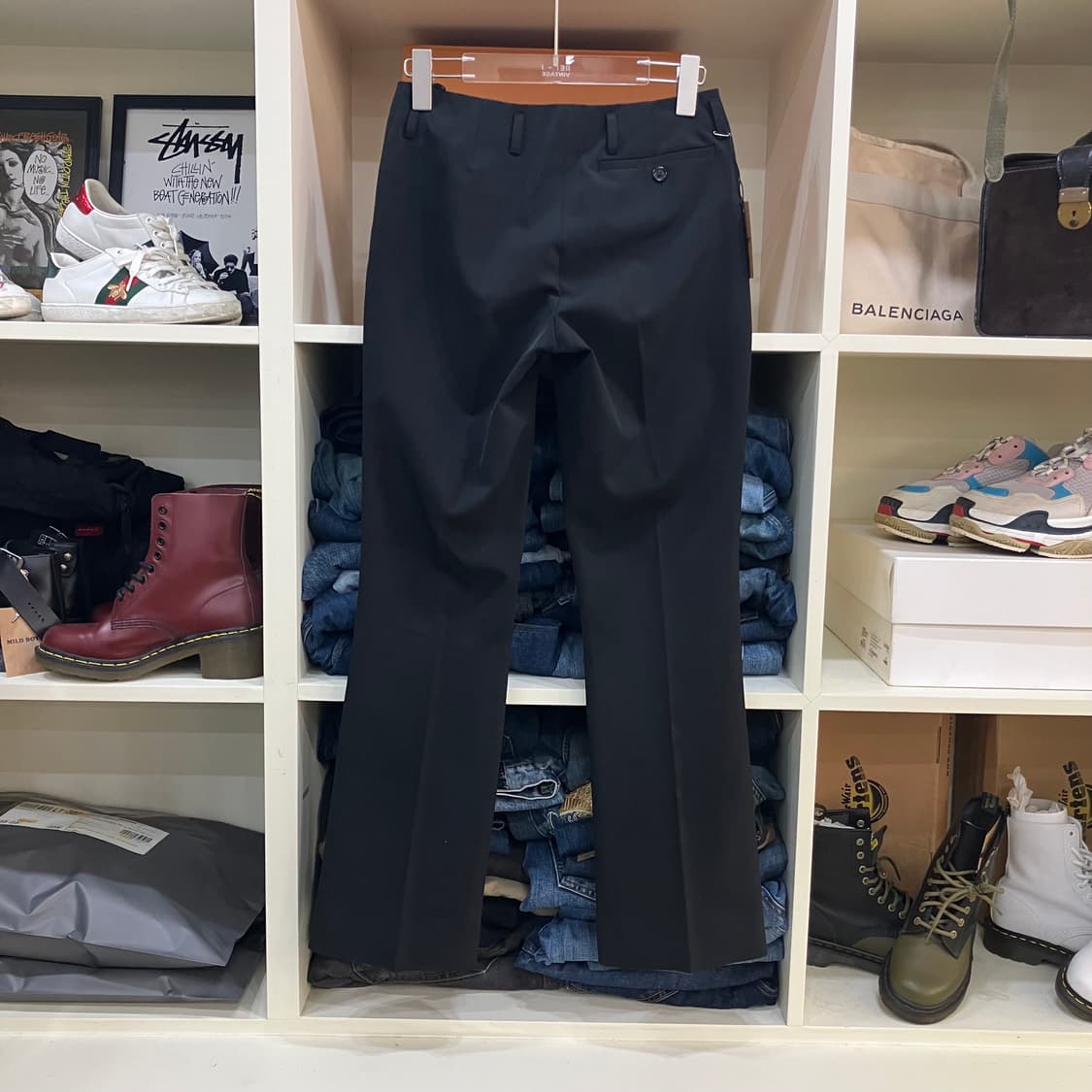 프라다 블랙 슬랙스 38 상품이미지3