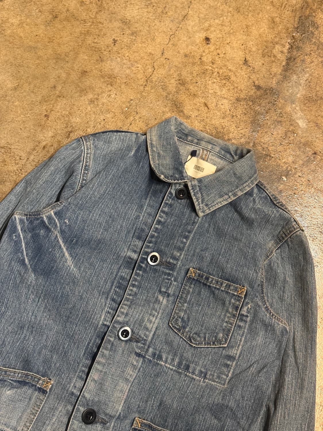44-55) D.M.G Faded Denim Coverall Jacket 상품이미지8