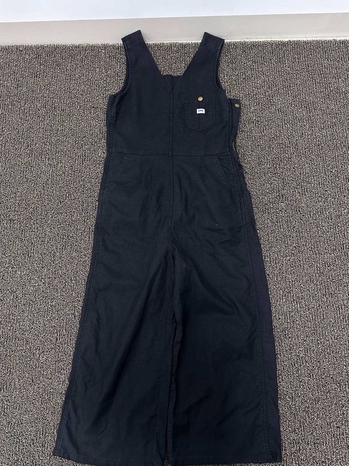 LEE 리 캔버스 오버롤 멜빵바지 블랙 XS 상품이미지1
