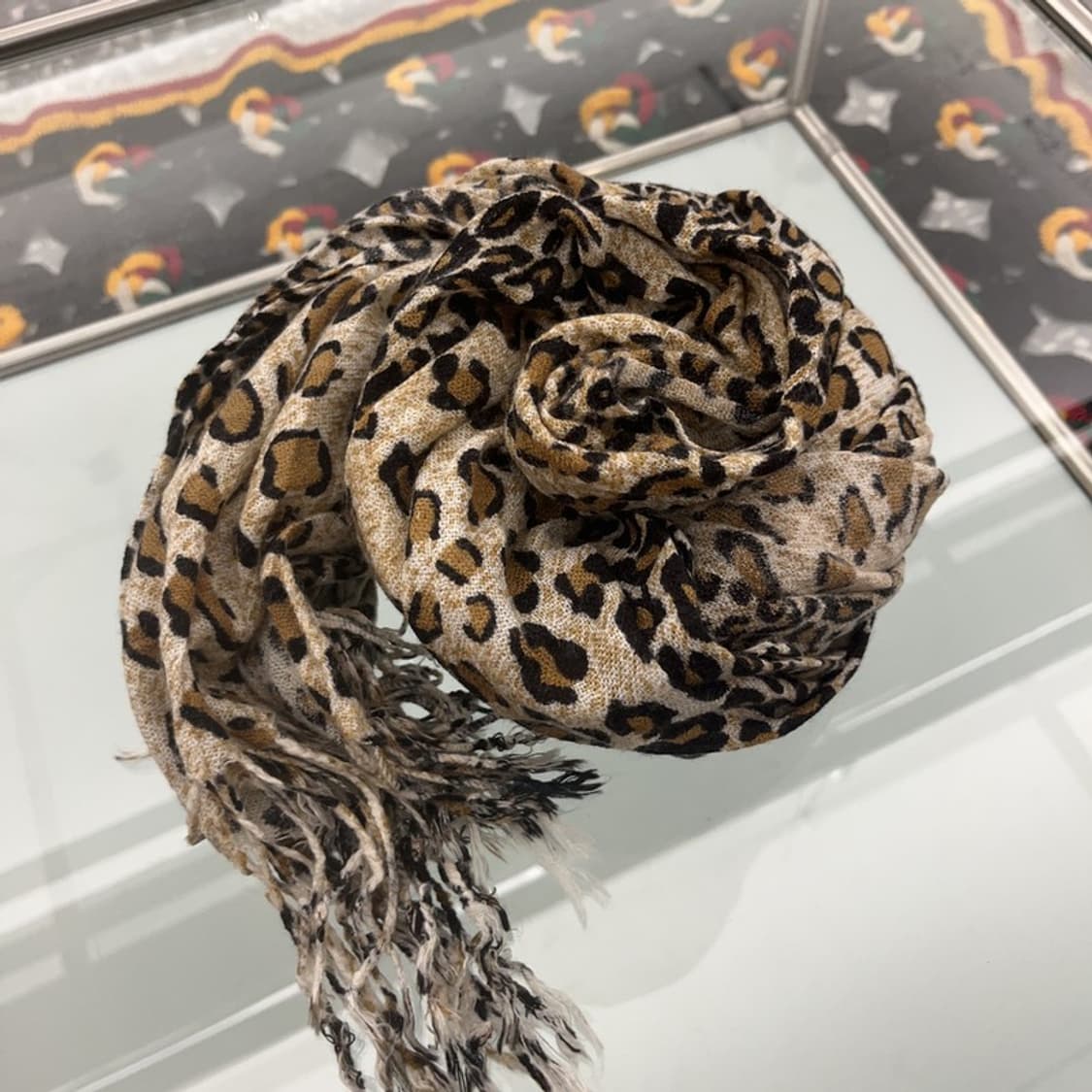 빈티지 레오파드 호피 키치 목도리 스카프 C06915 상품이미지3