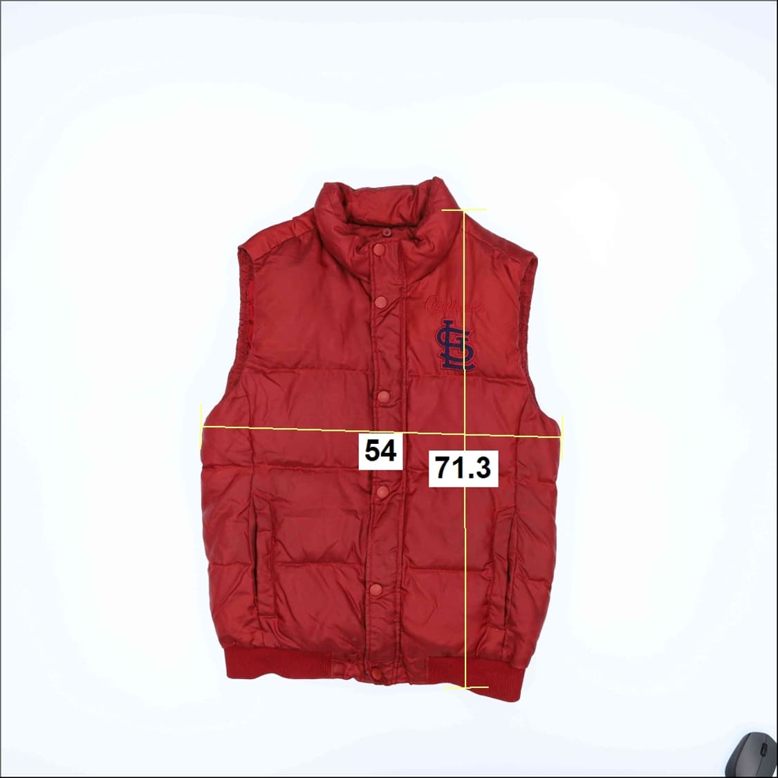 [100] MLB 세인트루이스 카디널스 로고 패딩 조끼 1208J1 상품이미지9
