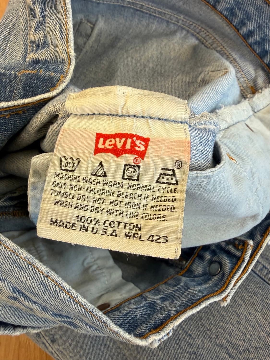 90‘s MADE IN USA 리바이스 501 데님 팬츠 상품이미지4