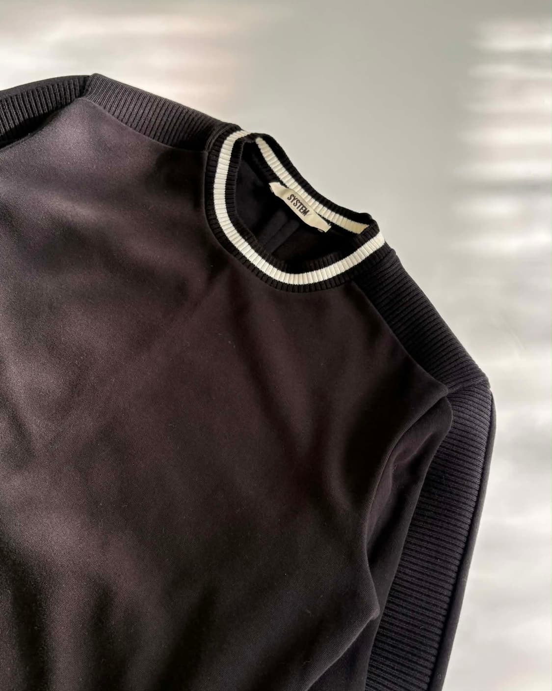 [105] 시스템 옴므 한섬 20ss 울 니트 맨투맨 스웻 셔츠 상품이미지7