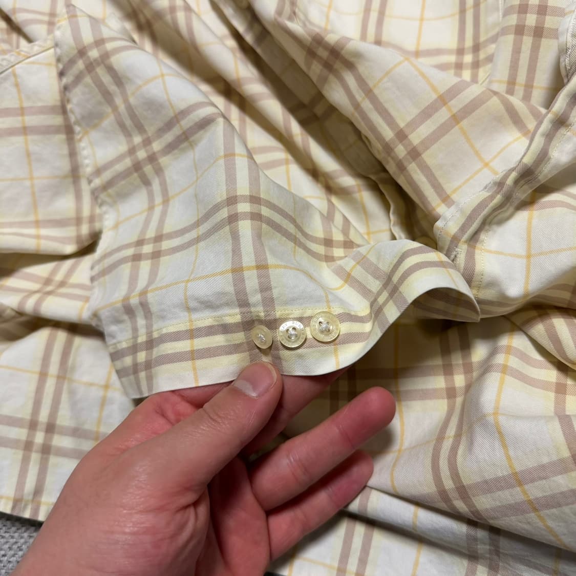 버버리 런던 코튼 체크 셔츠 상품이미지6
