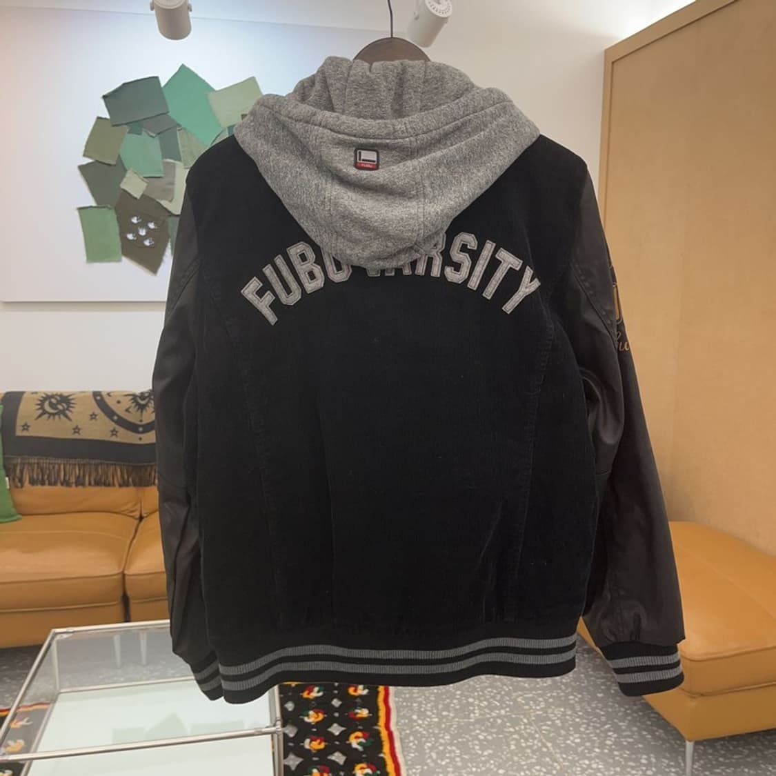 푸부 FUBU 올드스쿨 코듀로이 골덴 후드 바시티 자켓  L C06700 상품이미지4