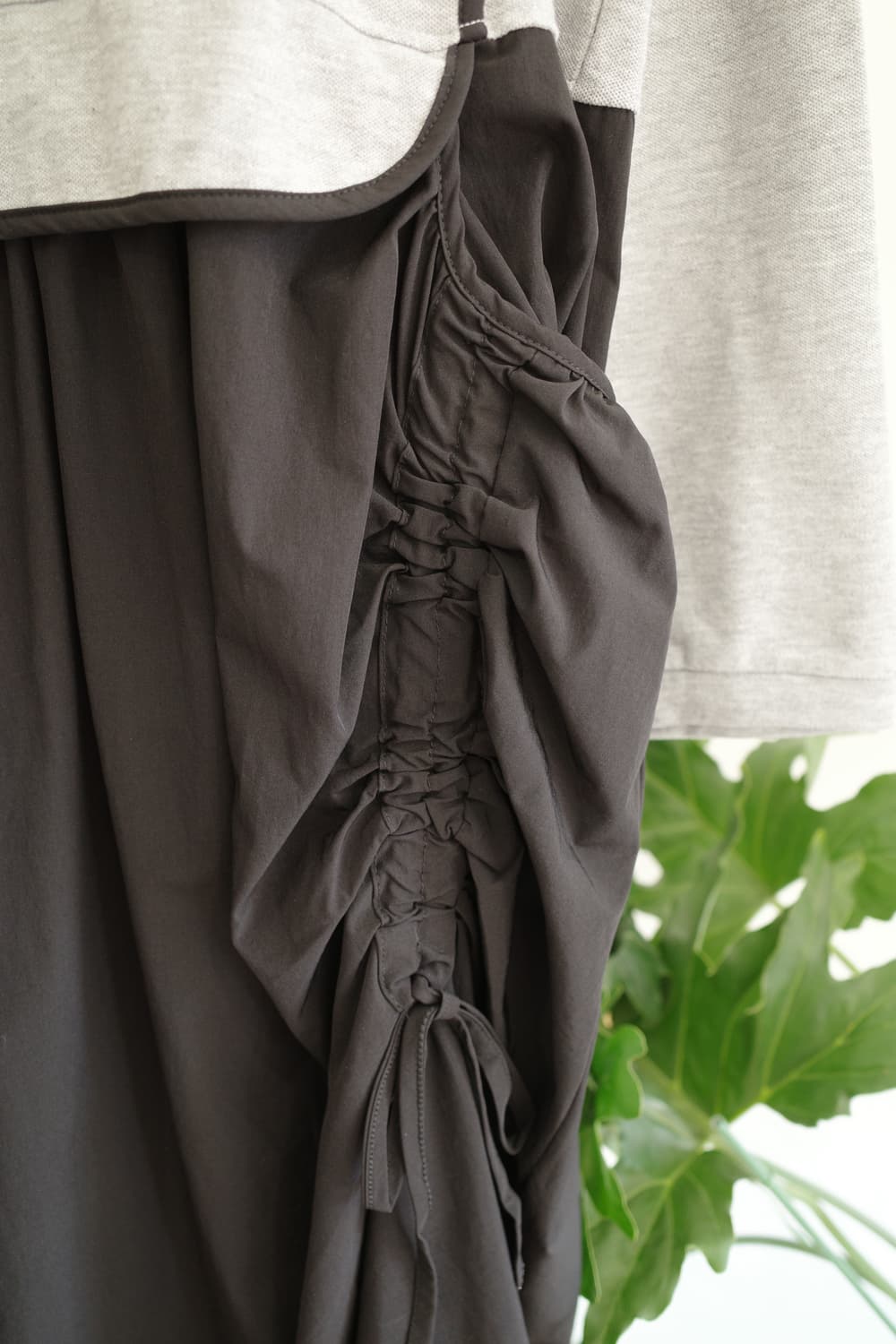 후드 셔링 원피스  상품이미지8