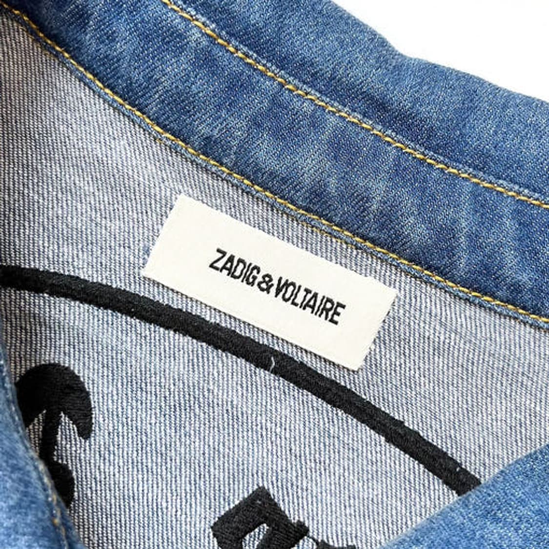 쟈딕앤볼테르 델마 데님 자수 블라우스 PR2007 상품이미지10