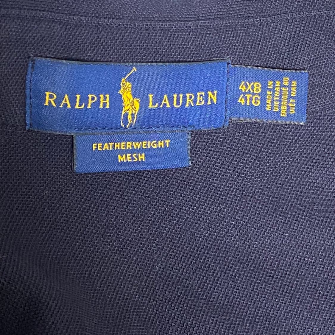 폴로 랄프로렌 페더웨이트 메쉬 셔츠 네이비 4XL 상품이미지4