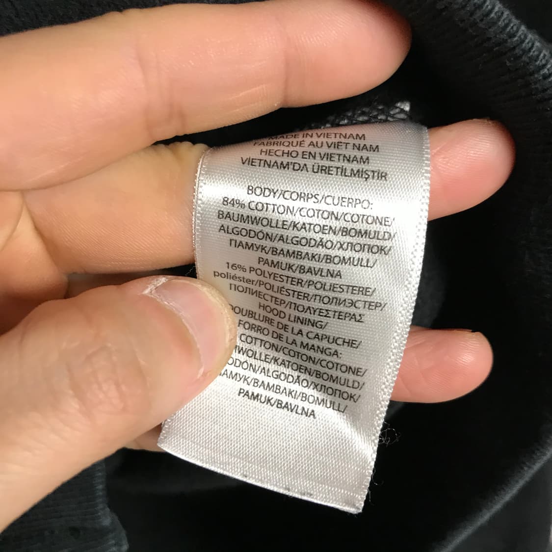 폴로 랄프로렌 와플 검정 후드집업 상품이미지4