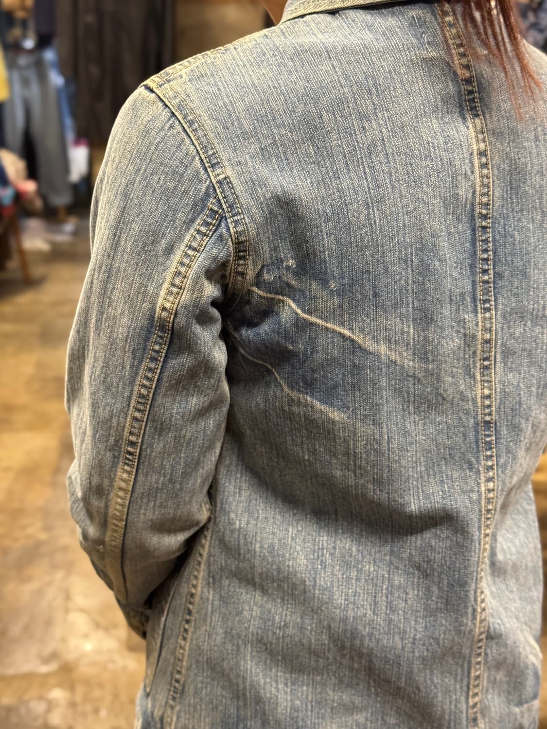 44-55) D.M.G Faded Denim Coverall Jacket 상품이미지4