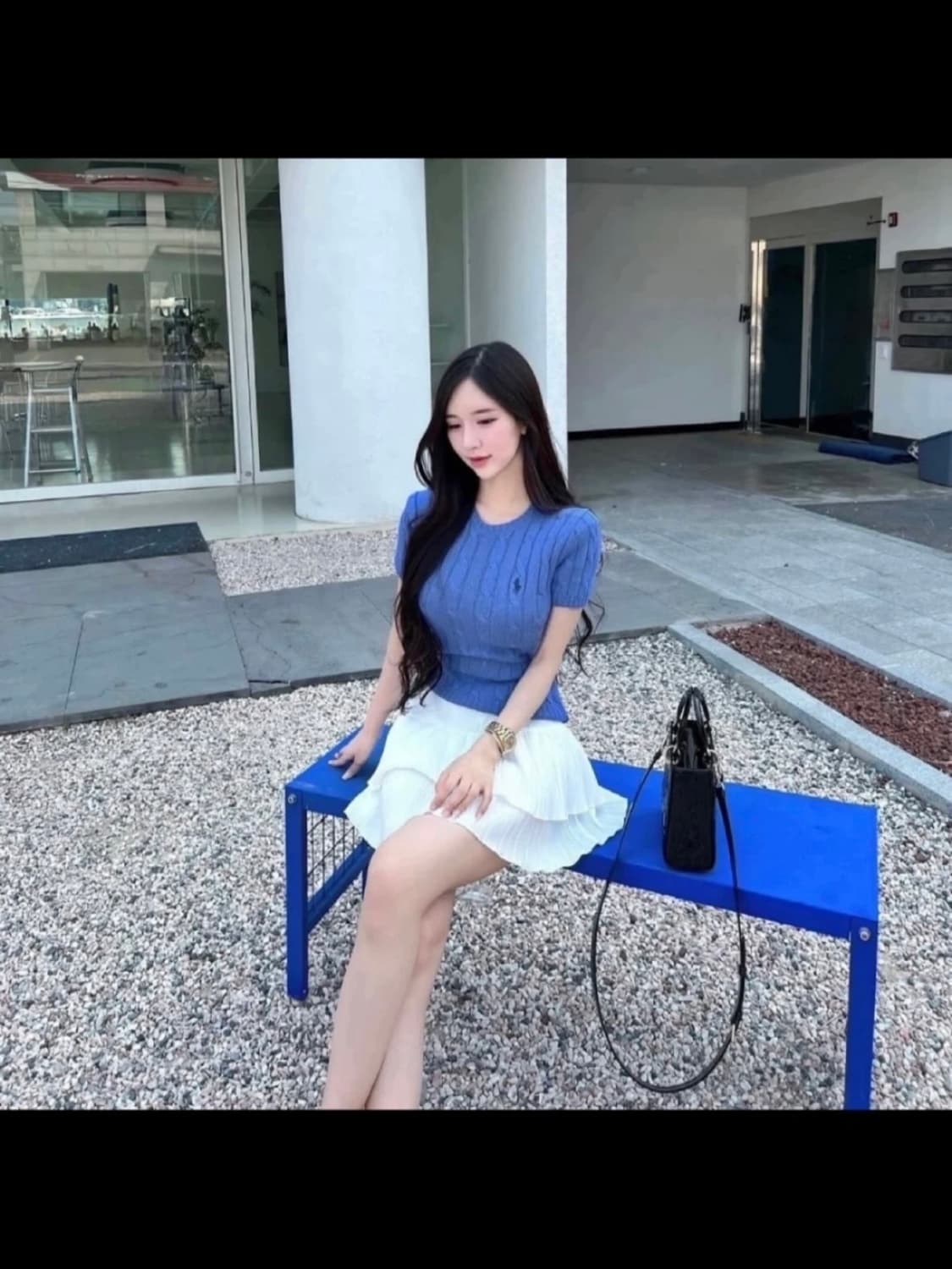 폴로 반팔 꽈배기 니트 상품이미지5