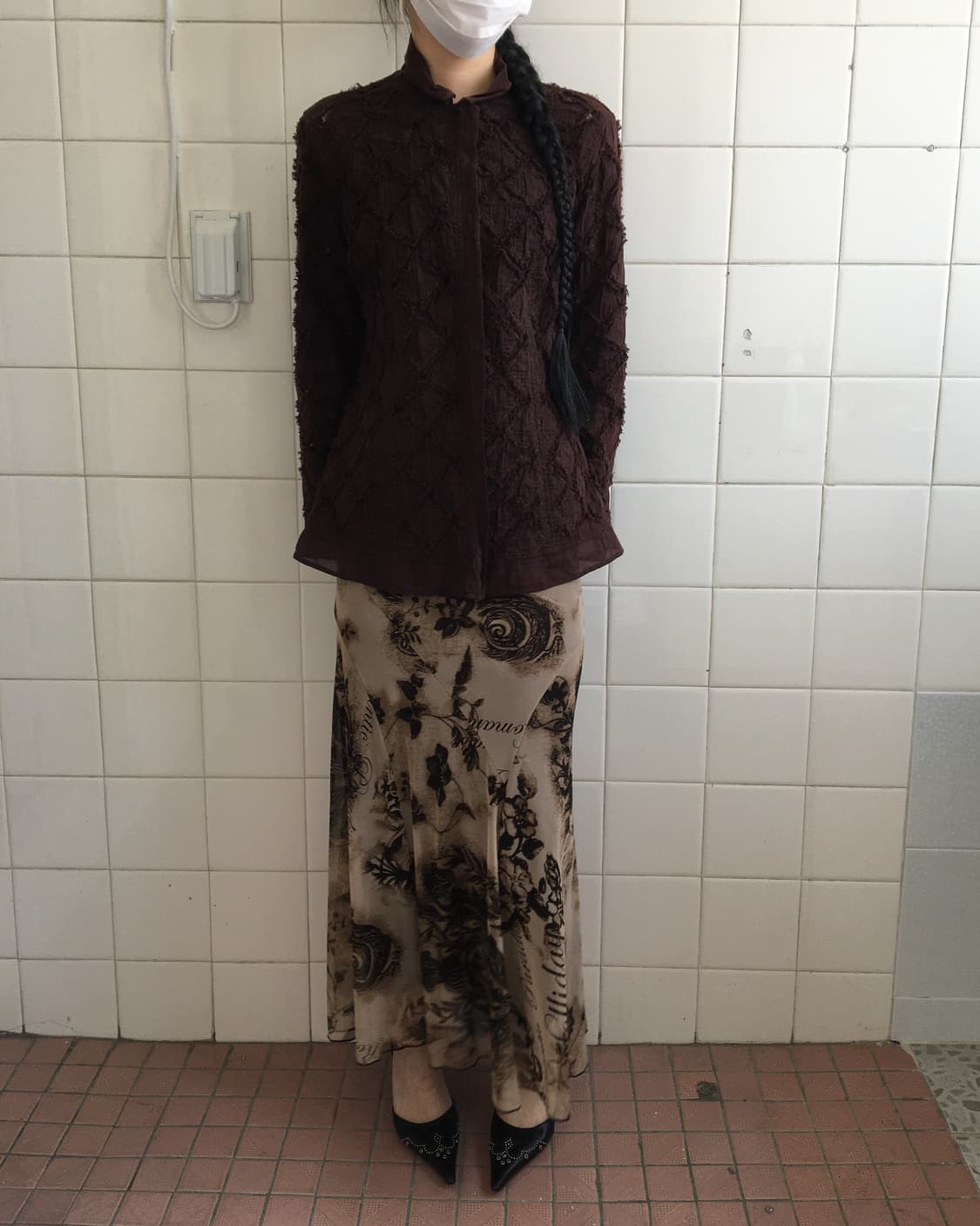 Hiroko bis pattern line point shirt 상품이미지7