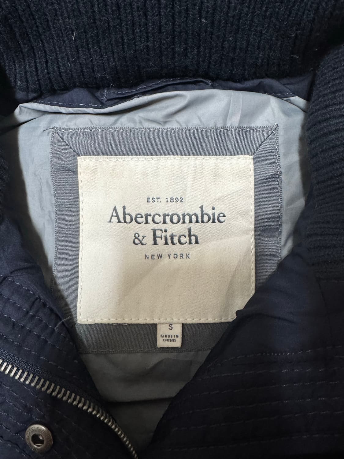 아베크롬비 순록 네이비 패딩 조끼 상품이미지5