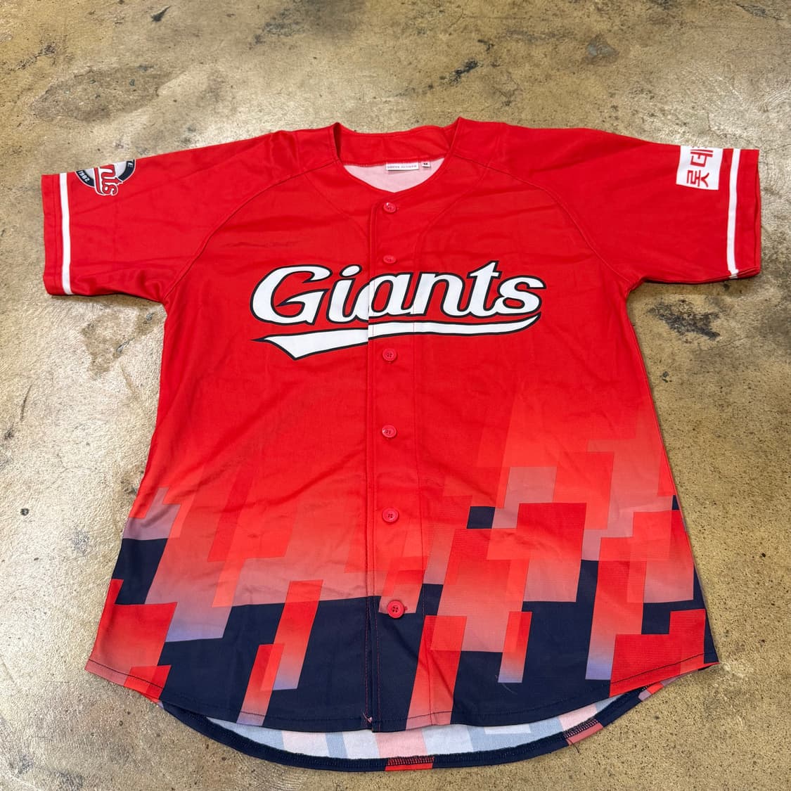 [ M ] 롯데자이언츠 반팔 야구 유니폼 b8 상품이미지2