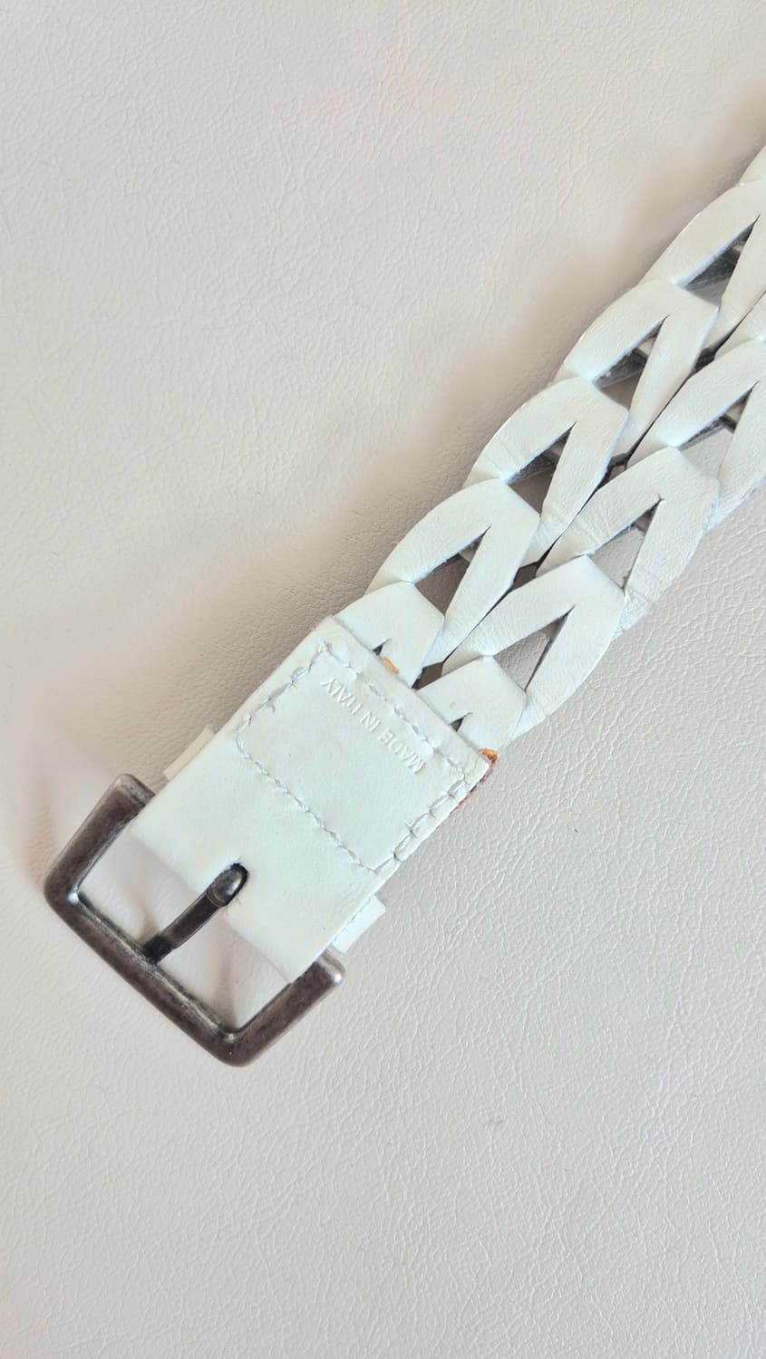 Dior Homme White Braided Belt 06ss 상품이미지5