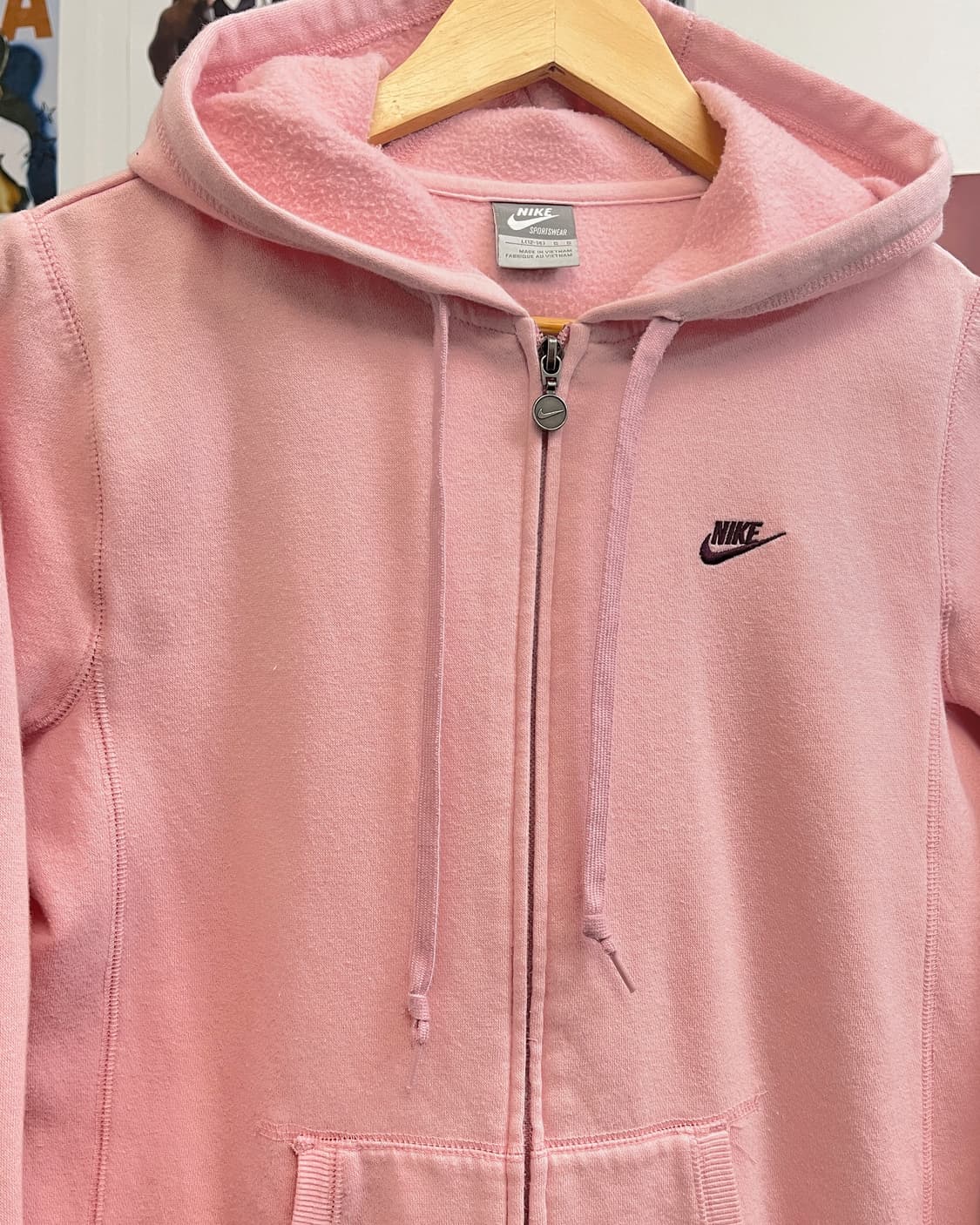 나이키 00s 베이비 핑크 후드집업 상품이미지6