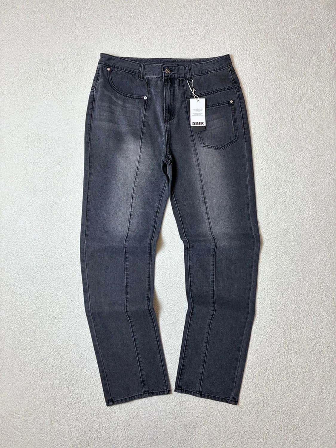 낫포너드 커브드 워싱 스트레이트 데님 팬츠 PN6630 상품이미지1