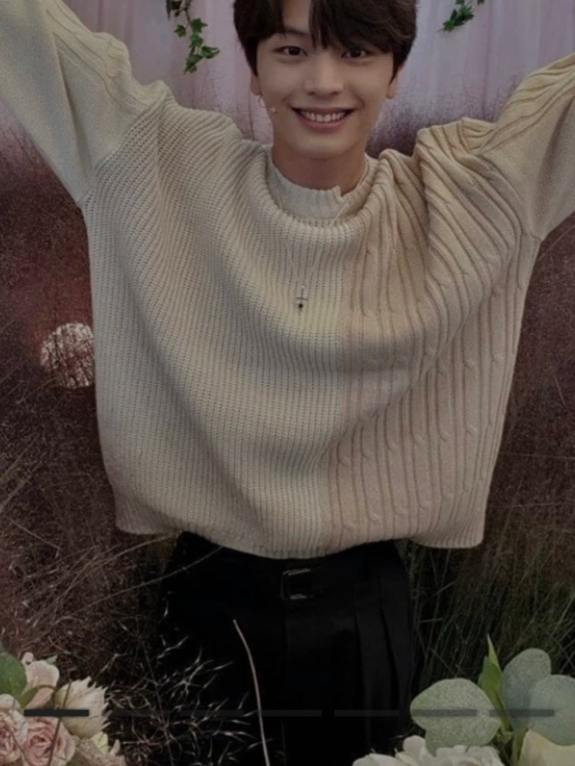 오디너리피플 아이보리 니트 color-texure mix 프리사이즈 상품이미지6