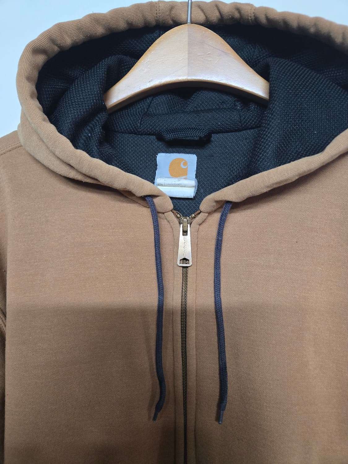 칼하트 써멀 후드집업 브라운 된장색 L 상품이미지3