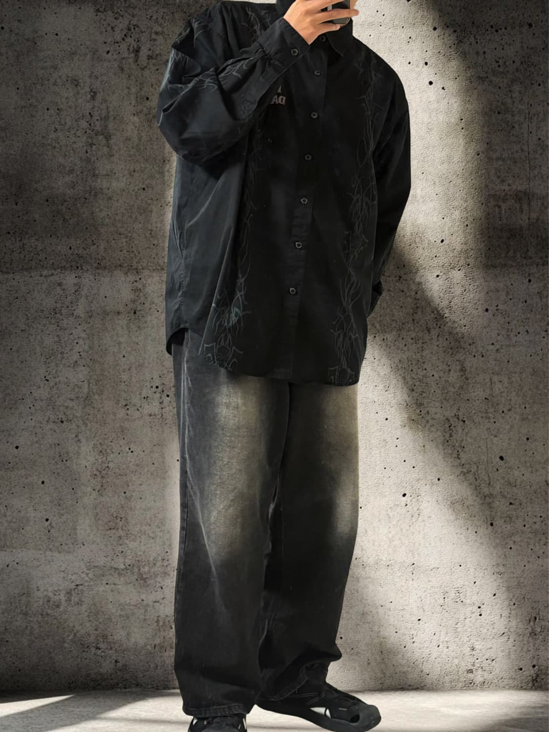 06's Harley-Davidson 할리 데이비슨 트라이벌 스컬 셔츠 상품이미지2