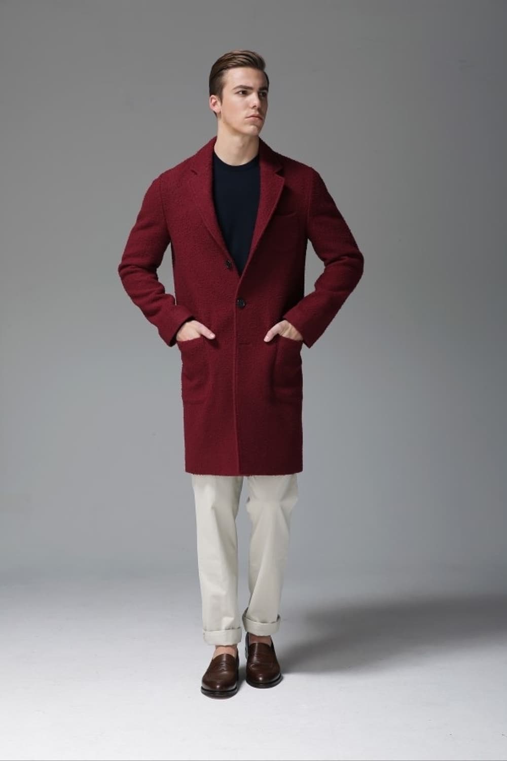 플라스크 카센티노 코트 버건디 48 상품이미지4