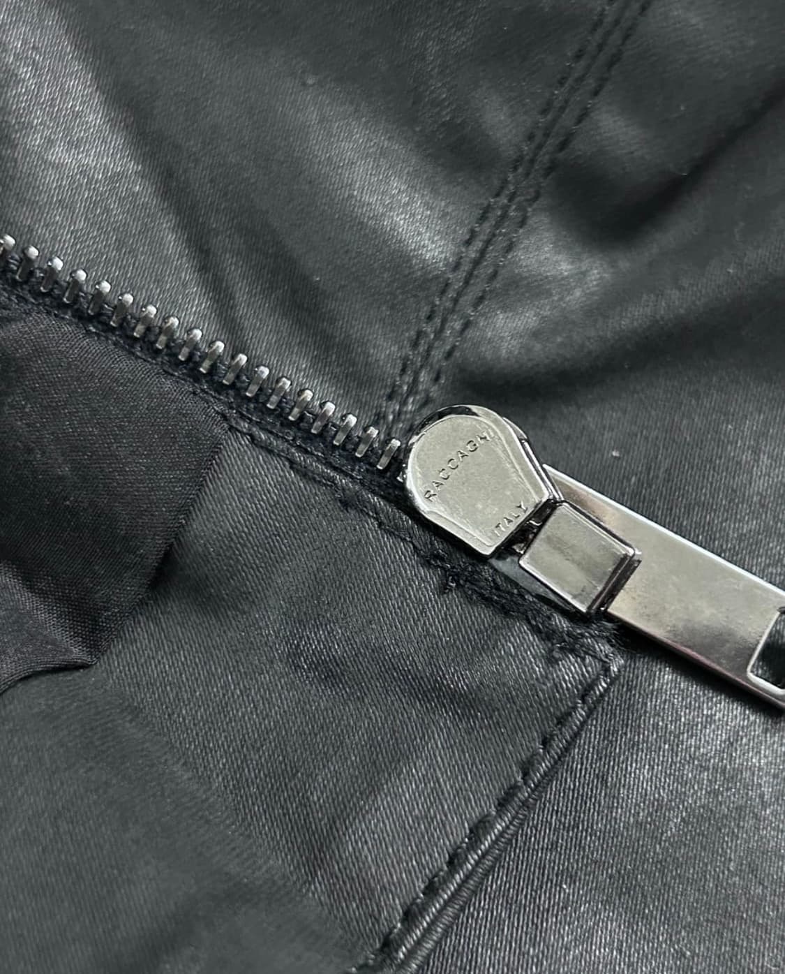 가레스 퓨 니트 집업 가죽자켓 딱붙 레더 릭오웬스 후드집업 상품이미지6