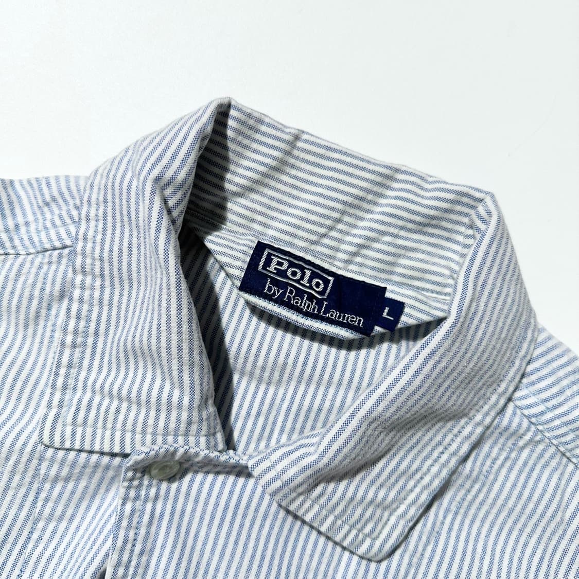 폴로 랄프로렌 폴로베어 스트라이프 옥스포드 커버올 셔츠 자켓 상품이미지4