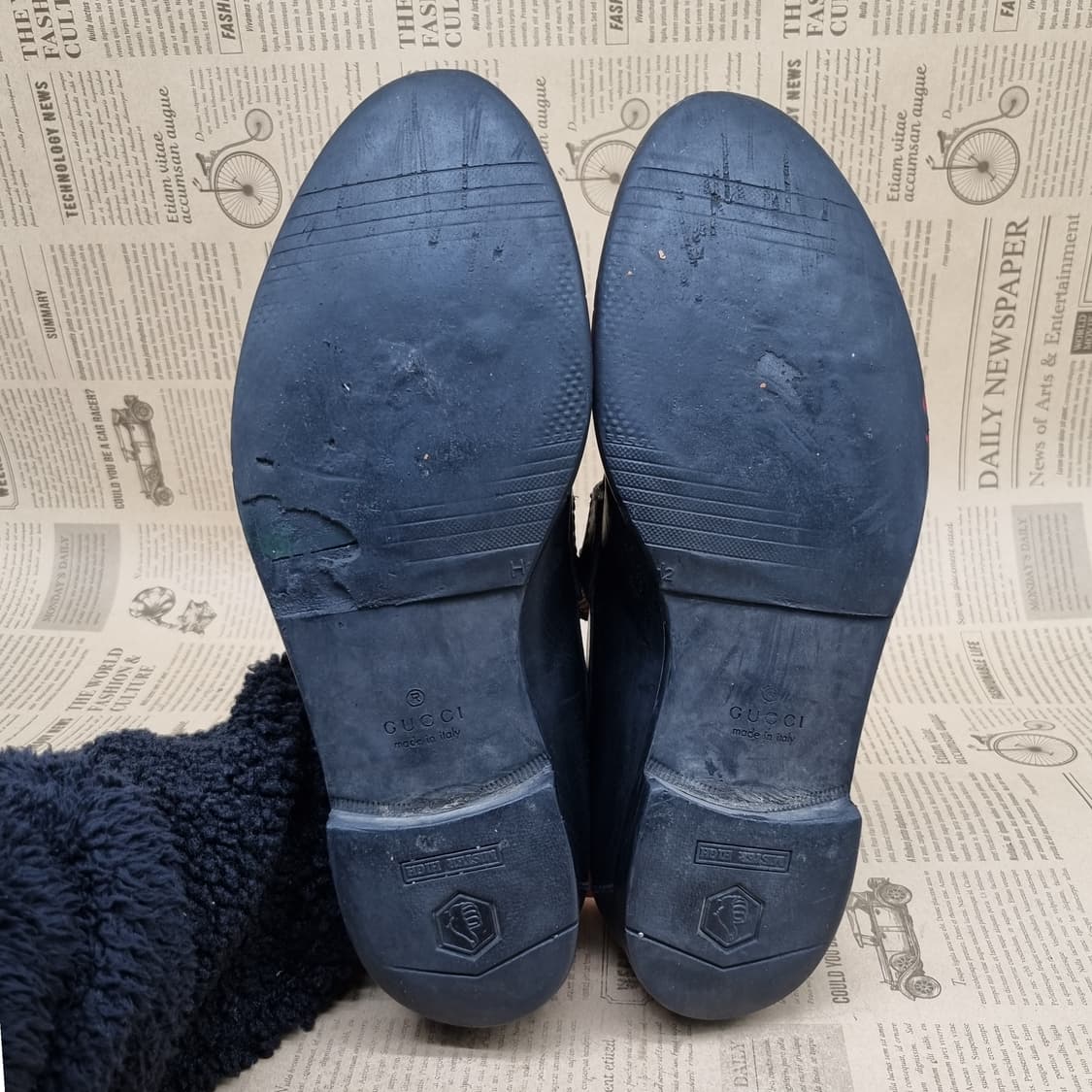 정품 구찌 남성 로퍼 실사이즈260 상품이미지3