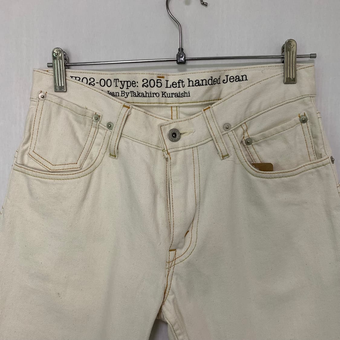 빈티지 리바이스 생지 아이보리 데님 코튼 팬츠 면바지 29인치 상품이미지2