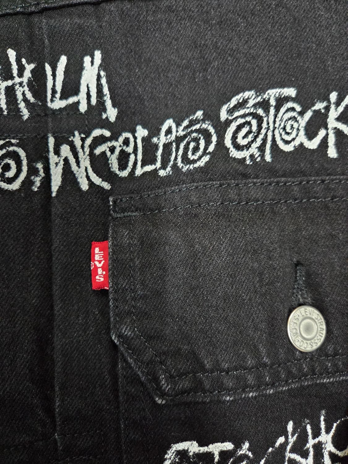 리바이스 스투시 데님티어스 콜라보 데님 자켓 M사이즈 상품이미지5