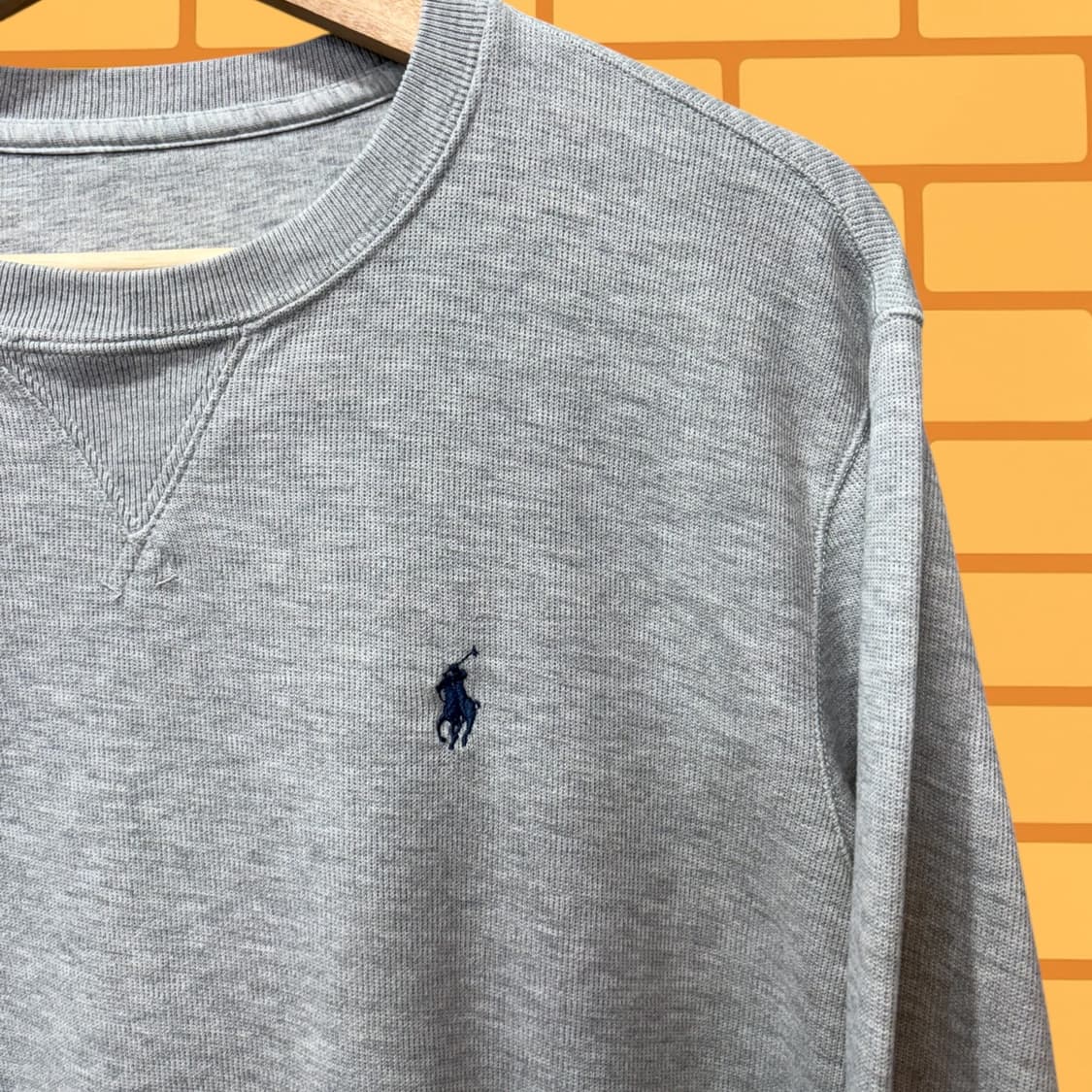 폴로 로고 맨투맨 스웻 셔츠 (XL) 상품이미지2