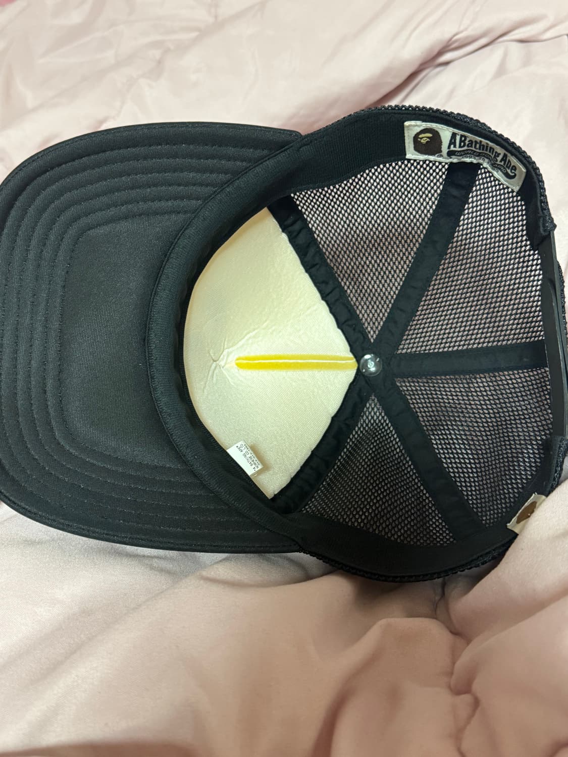 베이프 컬리지 메쉬캡 블랙 상품이미지3