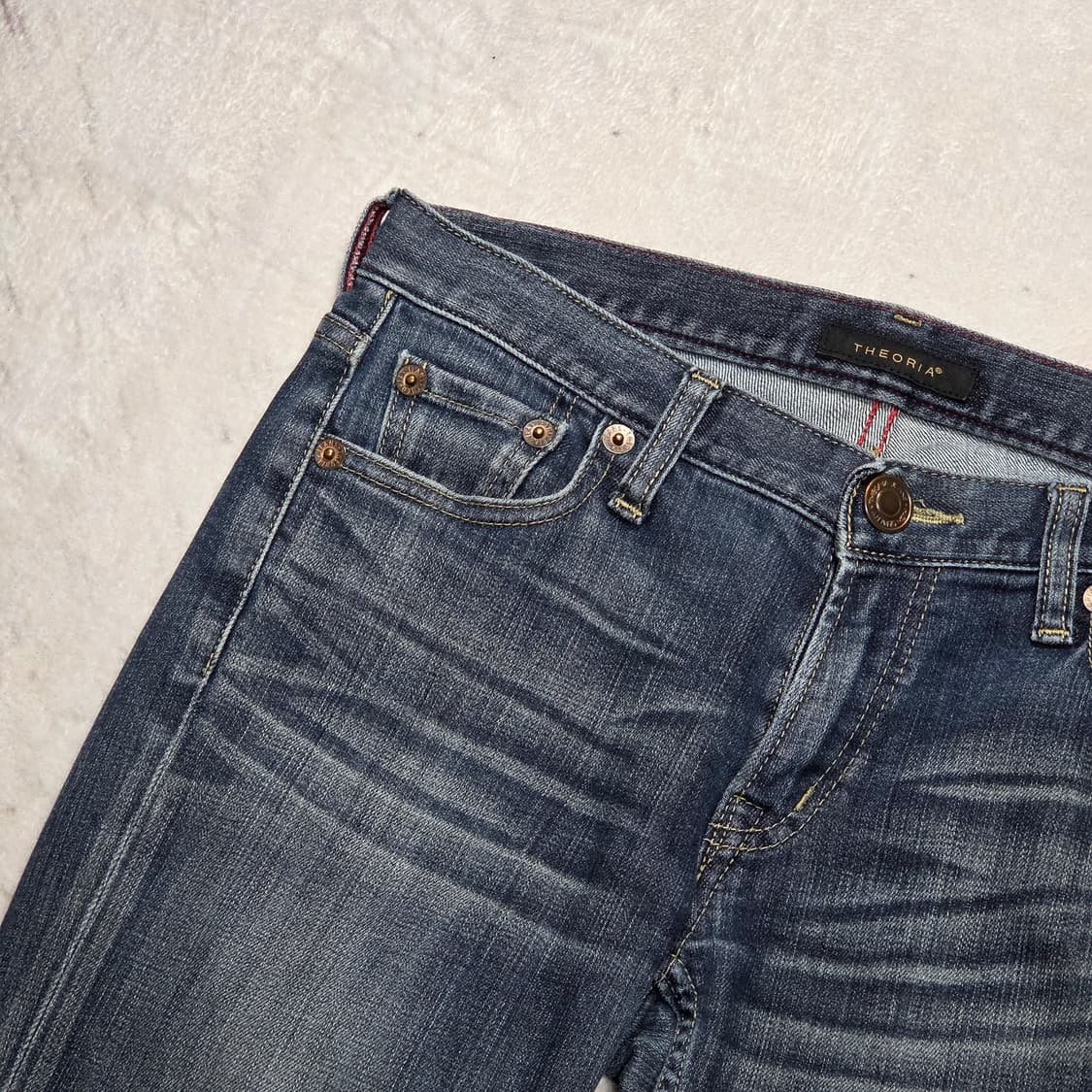 뒷자수 워싱 데미지 부츠컷 데님팬츠 상품이미지5