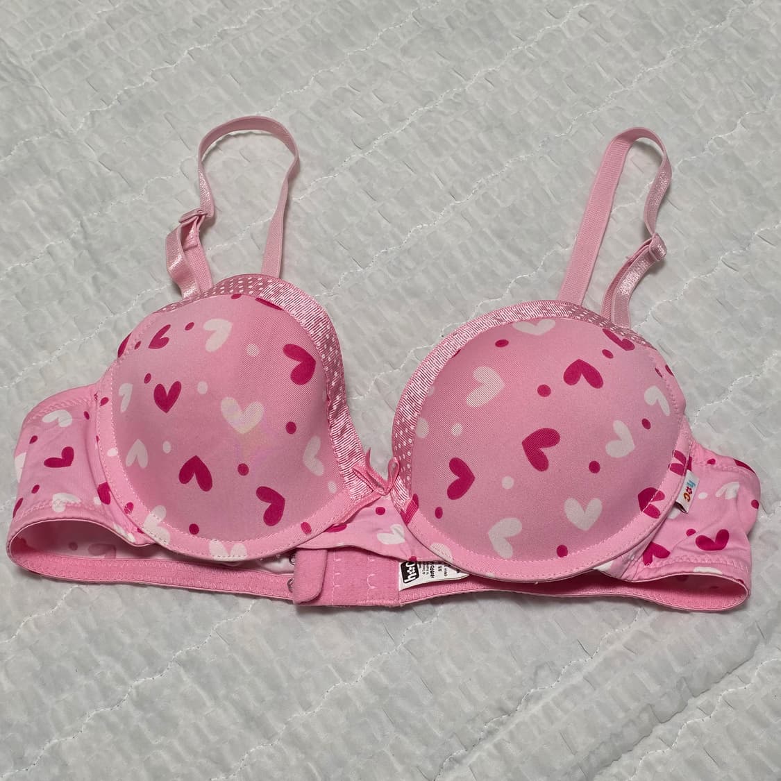 핑크 도트하트 히메갸루st 언더웨어 여성브라 상품이미지1