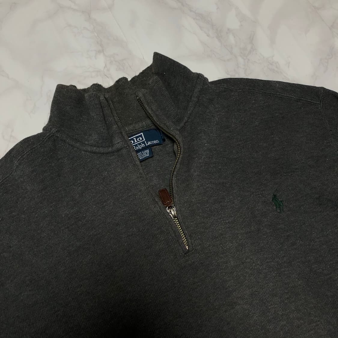 폴로 랄프로렌 반집업 남성용 차콜그레이 상품이미지2