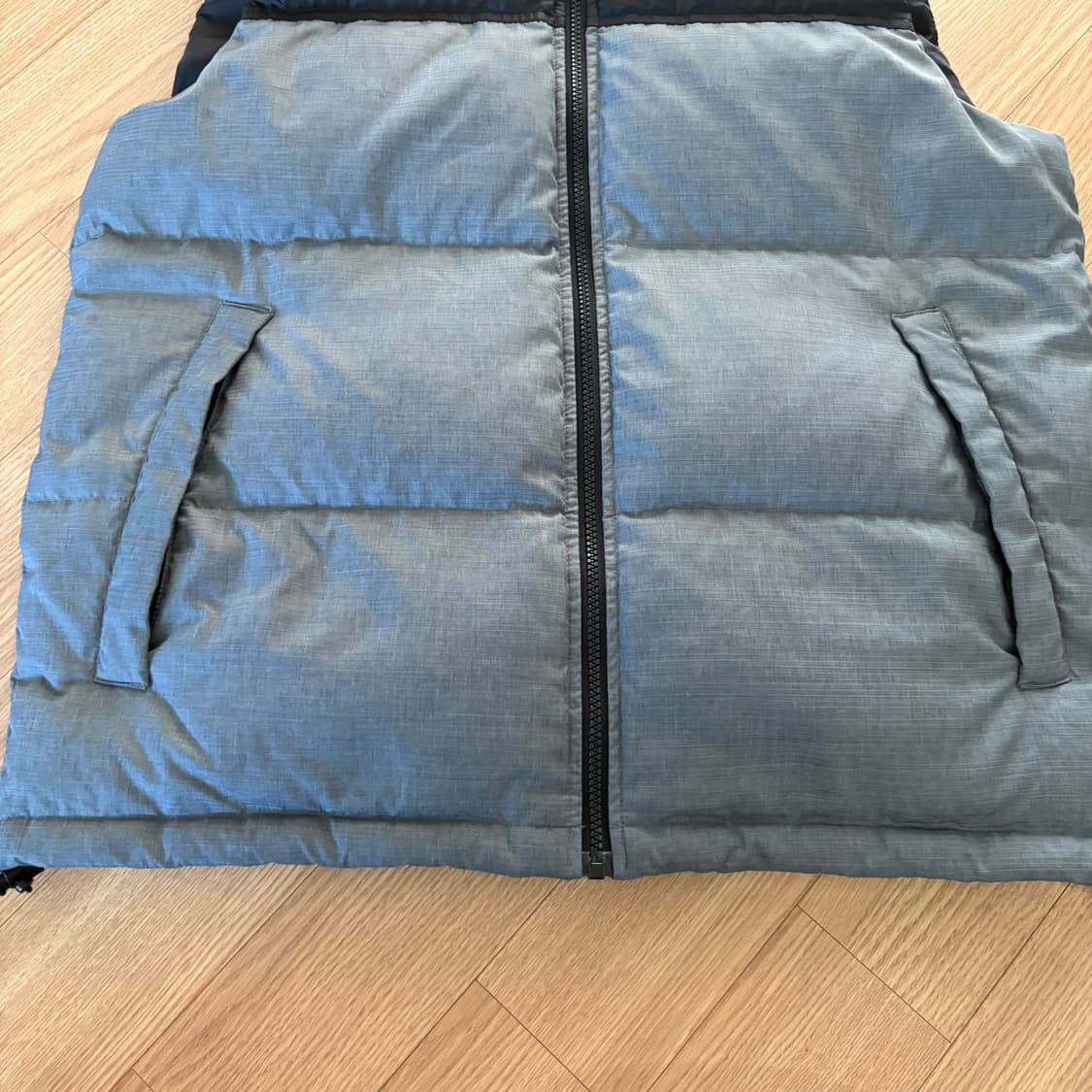 카파 덕다운 패딩 조끼 블랙/회색 95 상품이미지2